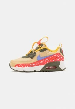 Nike Sportswear AIR MAX 90 TOGGLE SE BP UNISEX - Trainers - Sesame/light Thistle/bright Crimson/medium Olive