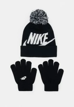 Nike Sportswear POM BEANIE GLOVE SET - Gloves - Black
