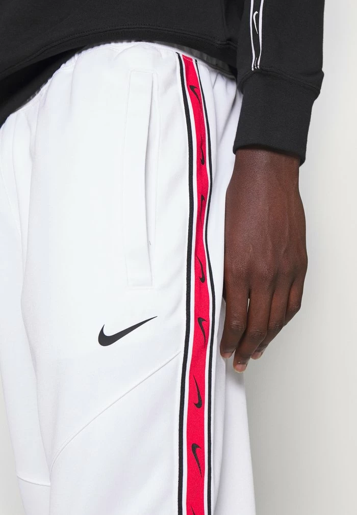 Nike Sportswear REPEAT - Tracksuit Bottoms - White/black - Image 7