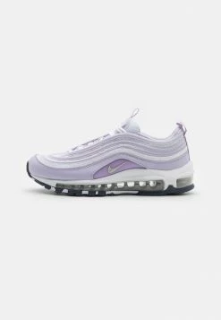 Nike Sportswear AIR MAX 97 BG UNISEX - Trainers - White/metallic Silver/violet Frost/barely Grape