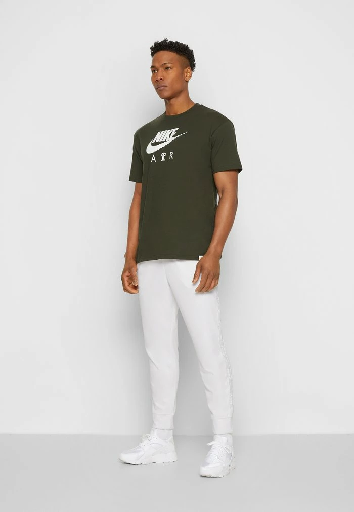 Nike Sportswear REPEAT JOGGER - Tracksuit Bottoms - White/white/(pure Platinum) - Image 5