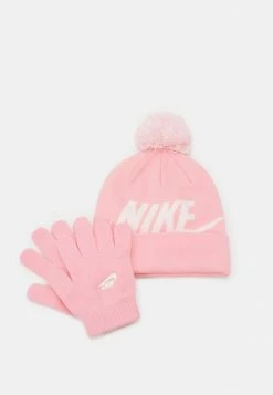 Nike Sportswear POM BEANIE GLOVE SET - Gloves - Pink