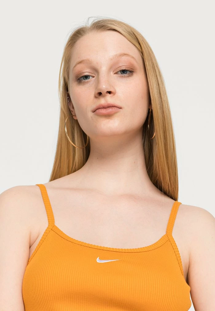 Nike Sportswear DRESS - Shift Dress - Light Curry/white - Image 5