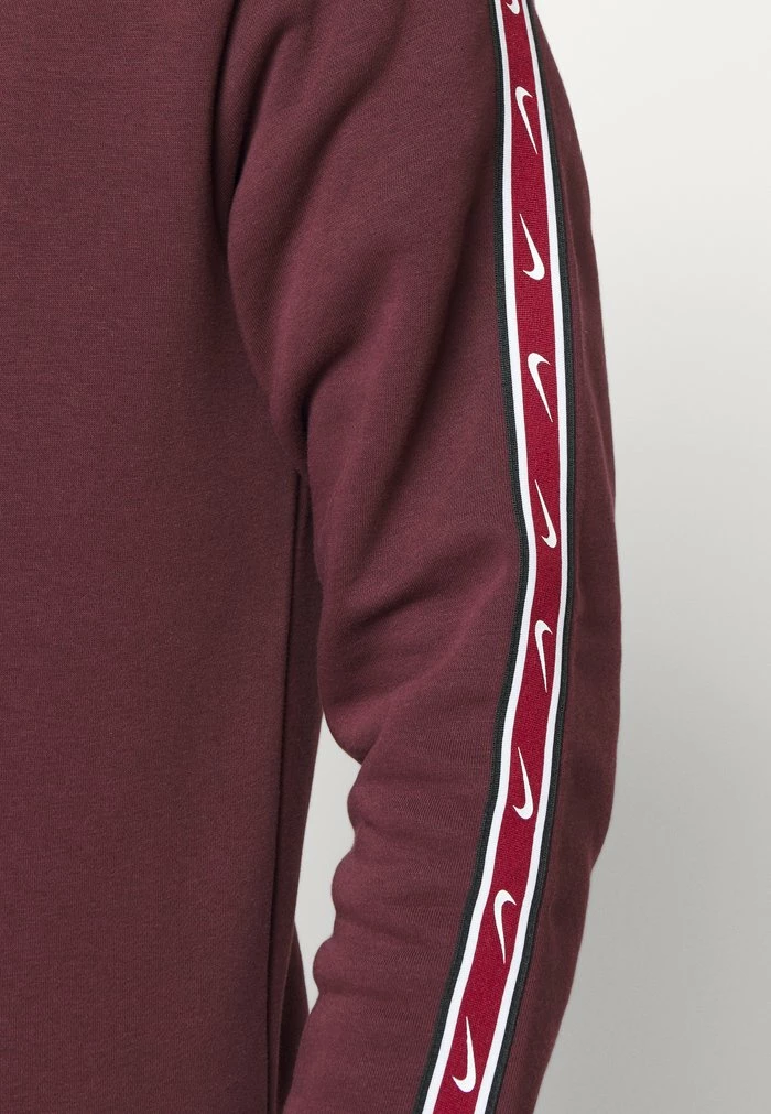 Nike Sportswear REPEAT CREW - Sweatshirt - Burgundy Crush/white - Image 8