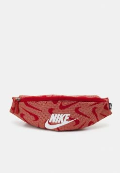 Nike Sportswear HERITAGE UNISEX - Bum Bag - Cinnabar/cinnabar/white