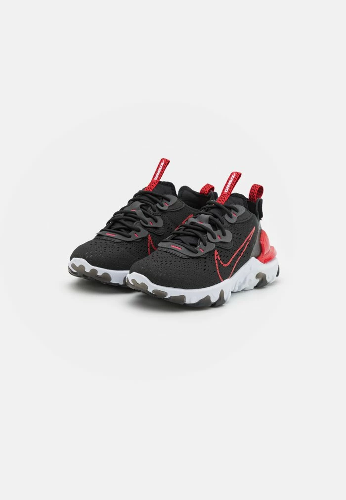 Nike Sportswear REACT VISION SC UNISEX - Trainers - Black/university Red/iron Grey/white - Image 4
