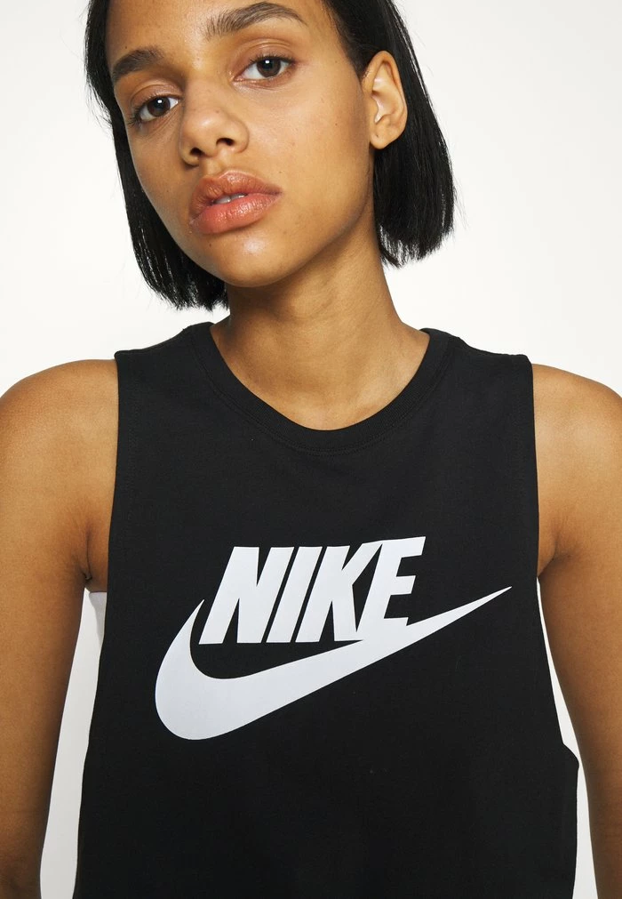 Nike Sportswear TANK MSCL FUTURA NEW - Top - Black/white - Image 8