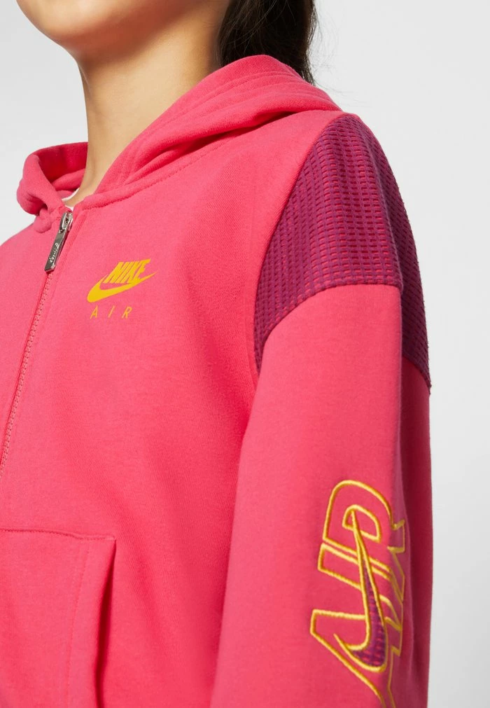 Nike Sportswear AIR HOODIE - Zip-up Sweatshirt - Rush Pink/sangria/dark Sulfur - Image 7