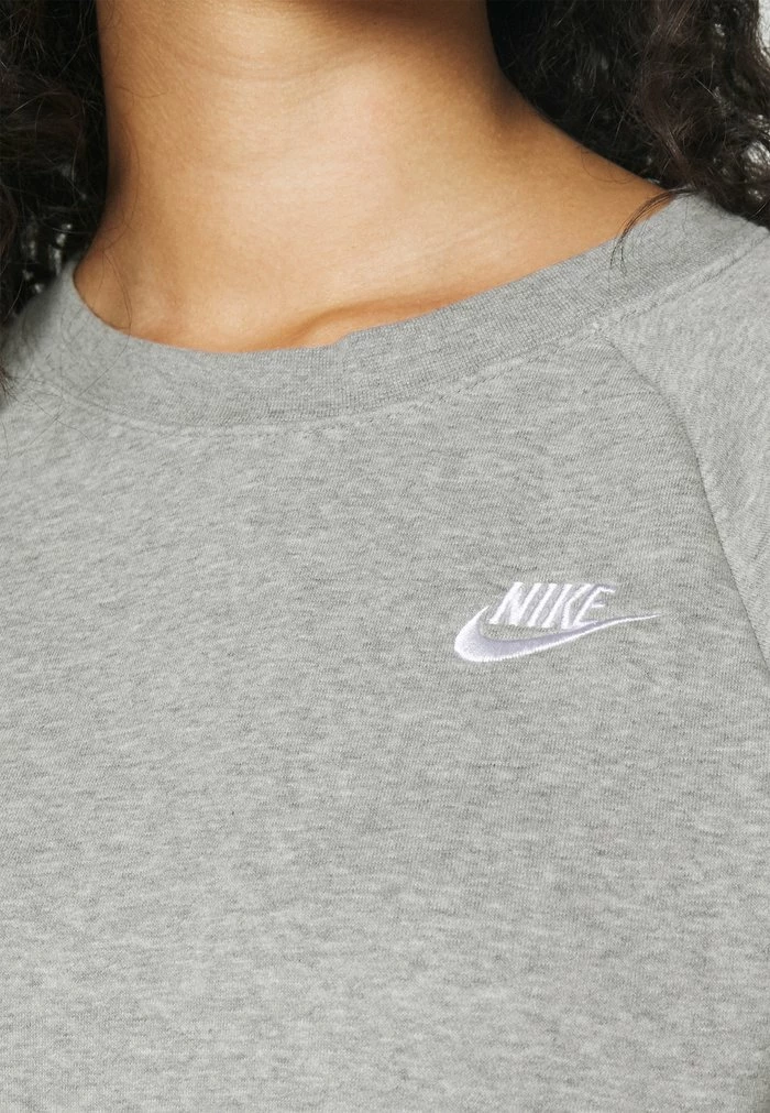 Nike Sportswear CREW - Sweatshirt - Dark Grey Heather/matte Silver - Image 4