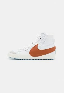 Nike Sportswear BLAZER MID '77 JUMBO UNISEX - High-top Trainers - White/dark Russet/sail/celestine Blue/team Orange