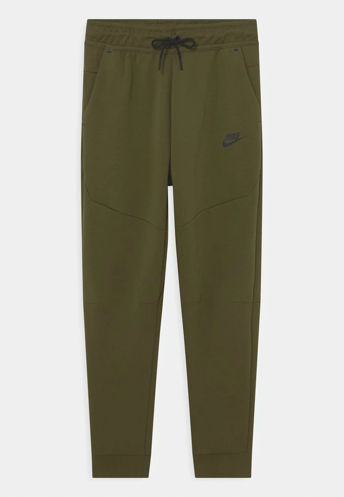 Nike Sportswear B NSW TCH FLC PANT UNISEX - Tracksuit Bottoms - Rough Green/(black)