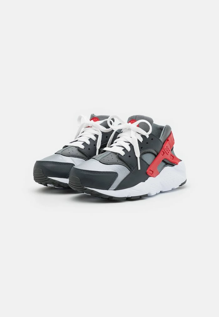 Nike Sportswear HUARACHE RUN UNISEX - Trainers - Dark Smoke Grey/university Red/light Smoke Grey/smoke Grey - Image 2
