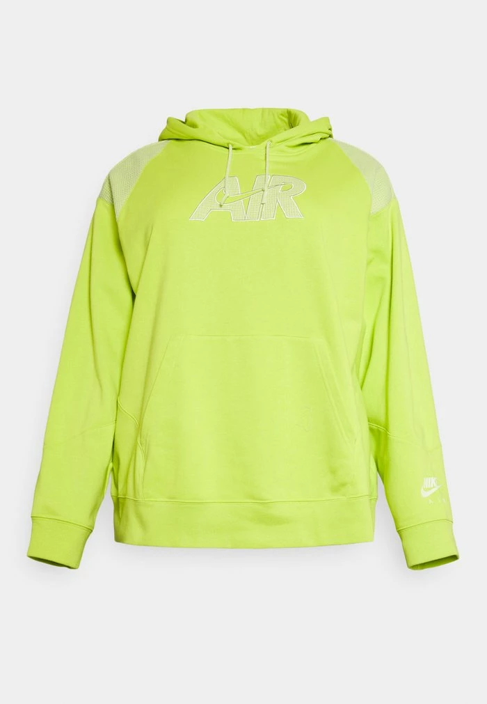 Nike Sportswear AIR HOODIE PLUS - Hoodie - Atomic Green/limelight/barely Volt