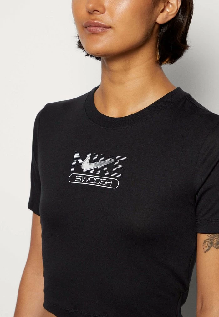 Nike Sportswear SLIM CROP - Print T-shirt - Black - Image 6