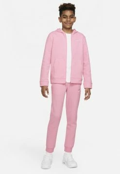 Nike Sportswear SUIT CORE SET - Tracksuit - Med Soft Pink/med Soft Pink/med Soft Pink/(white)