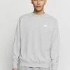 Nike Sportswear CLUB - Sweatshirt - Dark Grey Heather/white