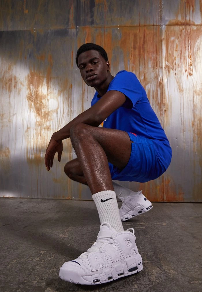 Nike Sportswear AIR MORE UPTEMPO '96 - Trainers - White/midnight Navy/white