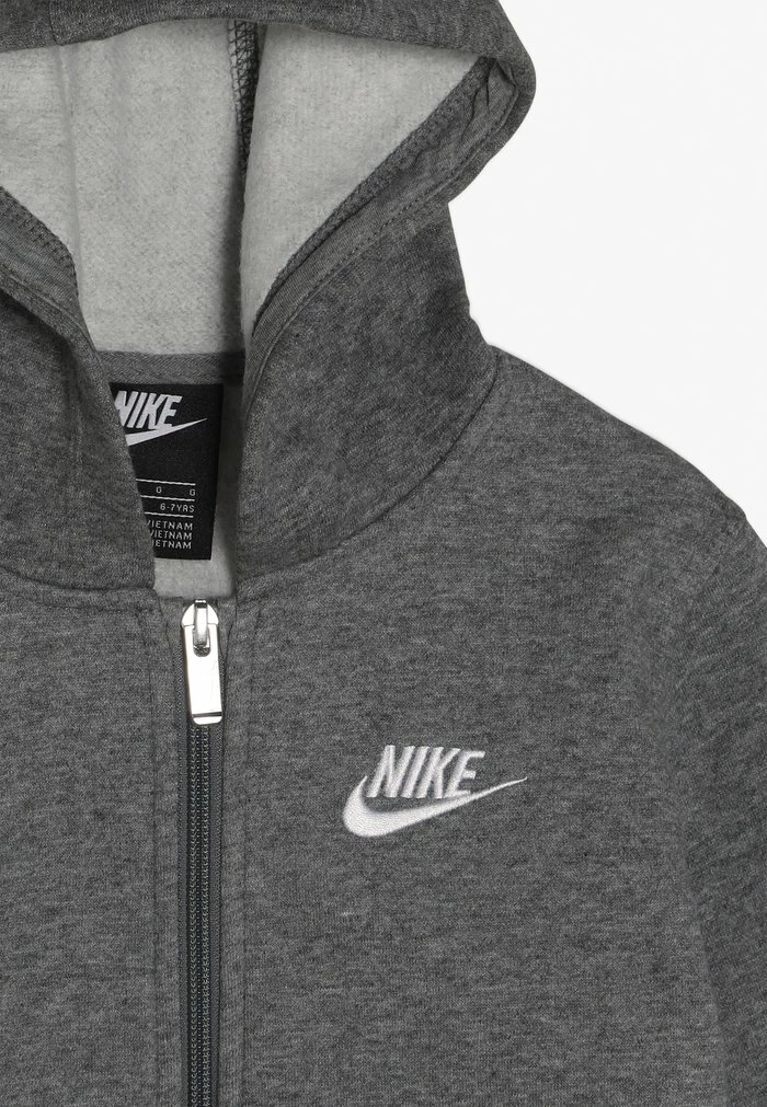 Nike Sportswear CLUB HOODIE - Zip-up Sweatshirt - Carbon Heather - Image 5