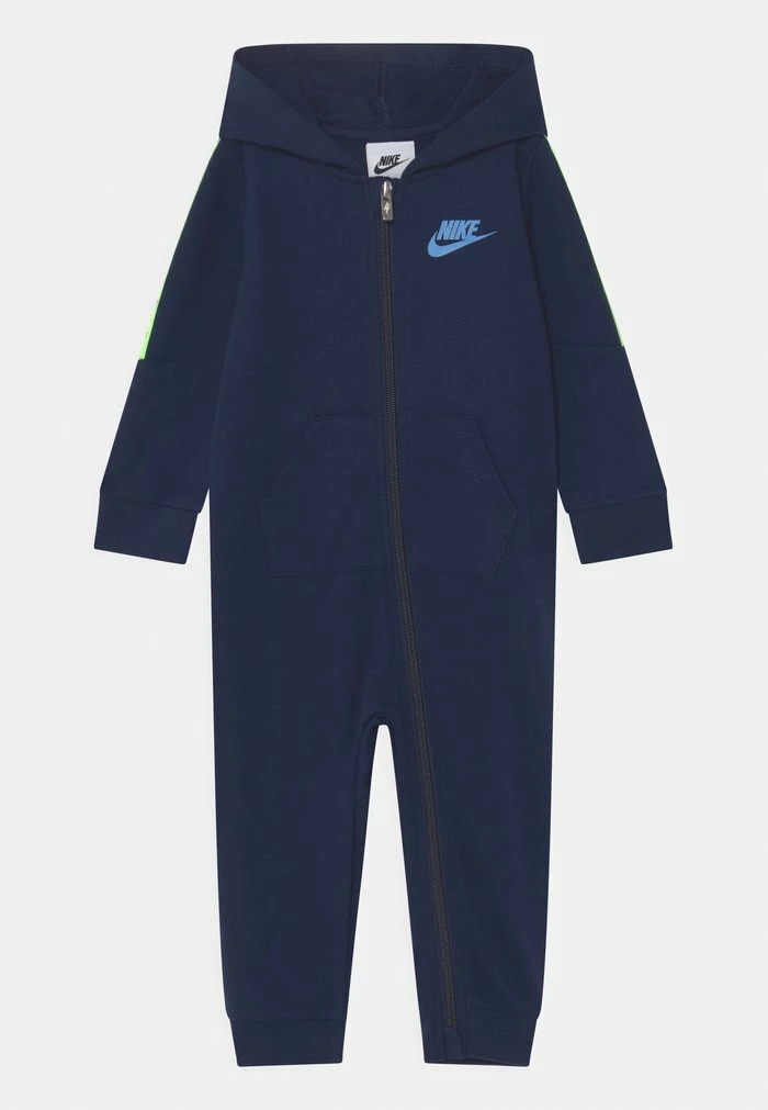 Nike Sportswear FUTURA TAPING HOODED COVERALL UNISEX - Jumpsuit - Midnight Navy