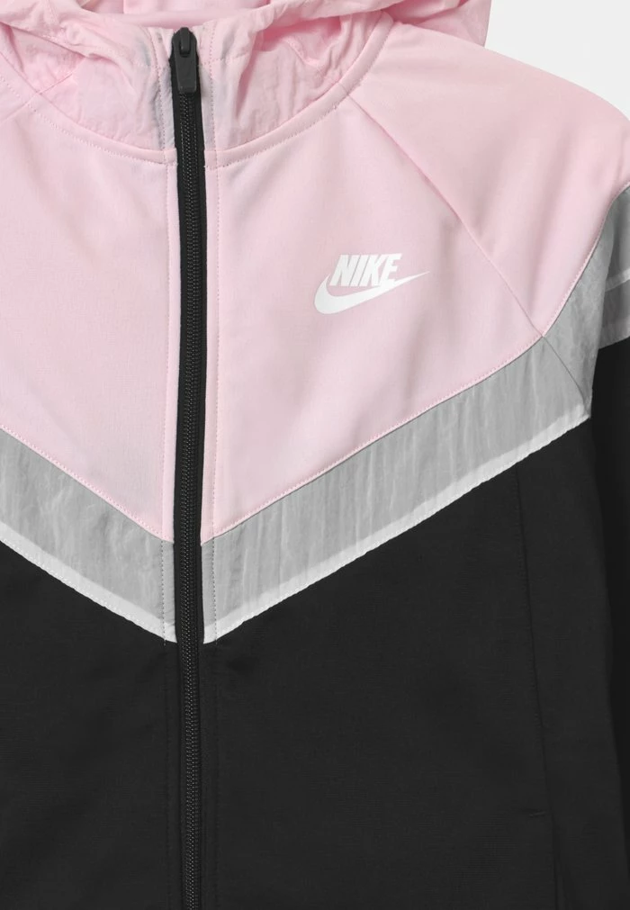 Nike Sportswear POLY SET UNISEX - Tracksuit - Black/pink Foam/white - Image 4