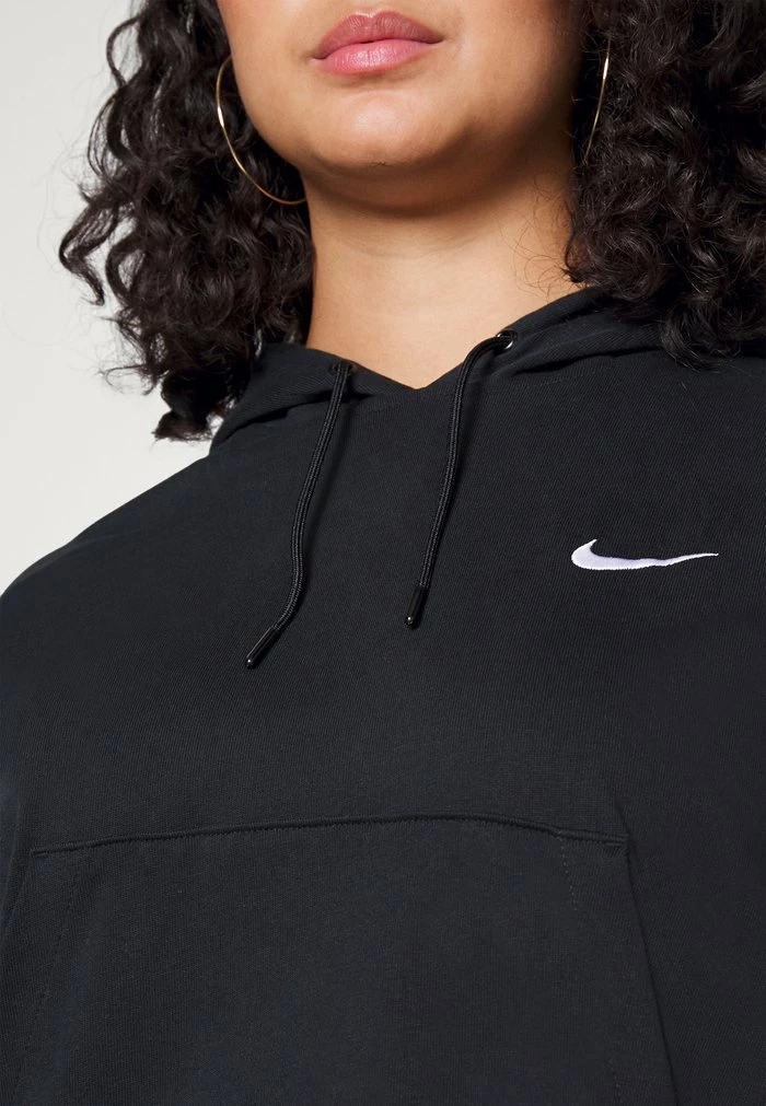 Nike Sportswear NSW HOODIE PLUS - Sweatshirt - Black/white - Image 5