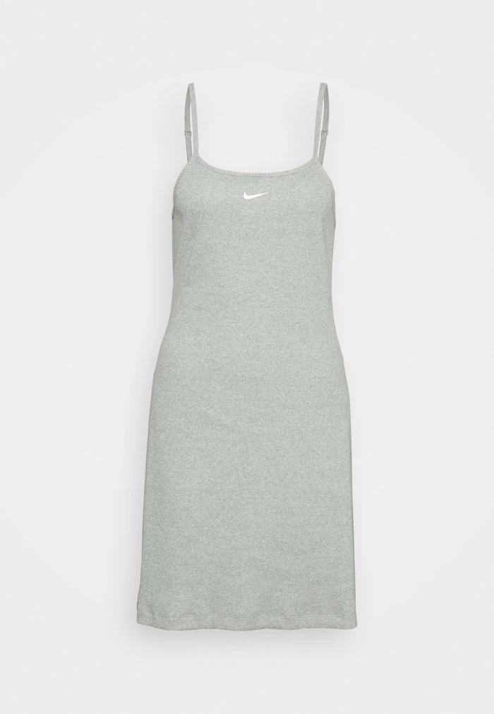 Nike Sportswear DRESS - Shift Dress - Dark Grey Heather/white - Image 2