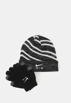 Nike Sportswear AIR BEANIE UNISEX SET - Gloves - Black