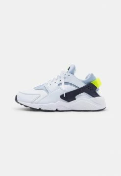 Nike Sportswear AIR HUARACHE UNISEX - Trainers - White/blackened Blue/volt/football Grey
