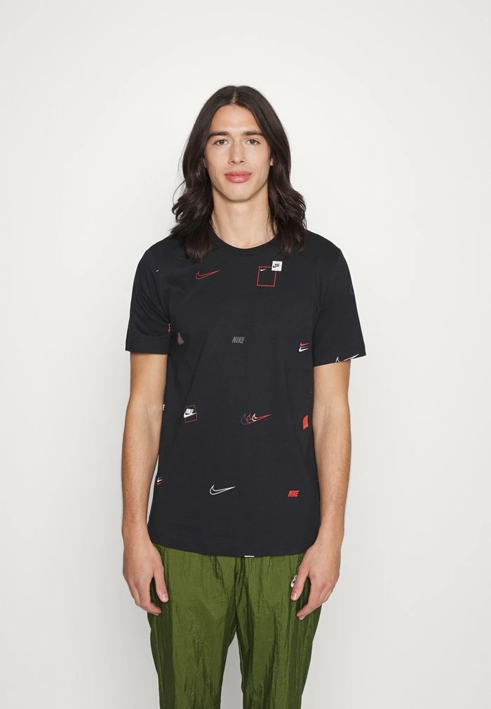 Nike Sportswear LOGO TEE - Print T-shirt - Black