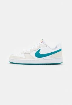 Nike Sportswear COURT BOROUGH 2 BG UNISEX - Trainers - Phantom/bright Spruce/white/total Orange