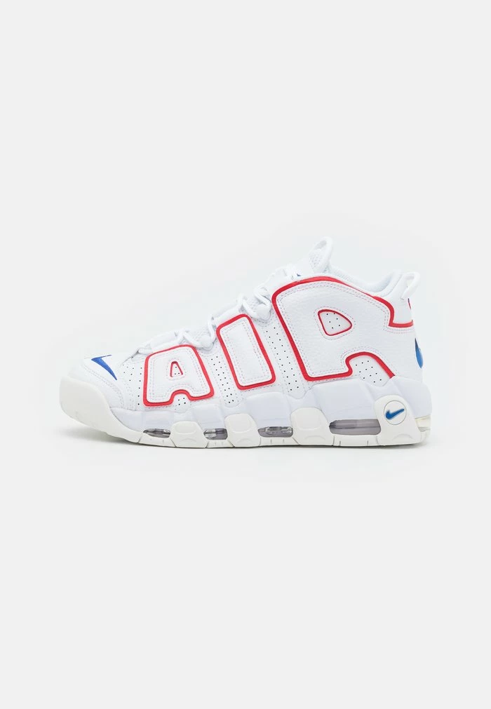 Nike Sportswear AIR MORE UPTEMPO 96 UNISEX - High-top Trainers - White/game Royal/university Red/sail