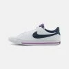 Nike Sportswear COURT LEGACY BG UNISEX - Trainers - White/midnight Navy/mint Foam/vivid Purple