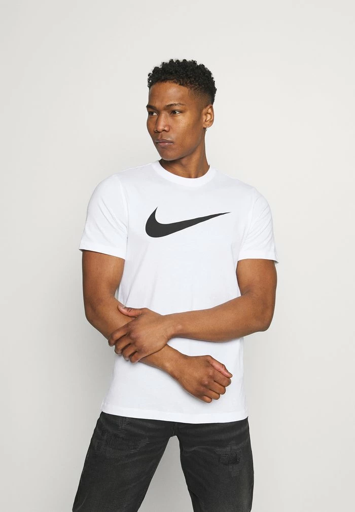 Nike Sportswear TEE ICON - Print T-shirt - White/(black) - Image 3