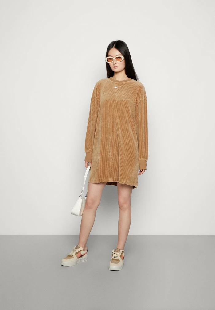 Nike Sportswear LONGSLEEVE DRESS - Day Dress - Driftwood/sail - Image 2