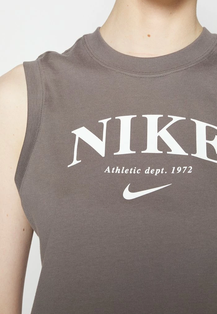 Nike Sportswear TANK - Top - Cave Stone/white - Image 8
