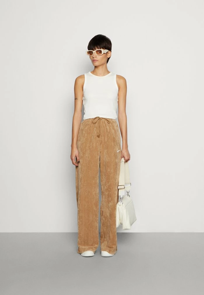 Nike Sportswear PANT WIDE - Tracksuit Bottoms - Beige - Image 2