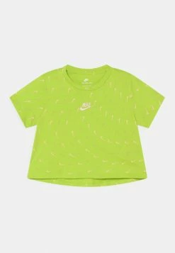 Nike Sportswear TEE CROP SWOOSHFETTI - Print T-shirt - Atomic Green