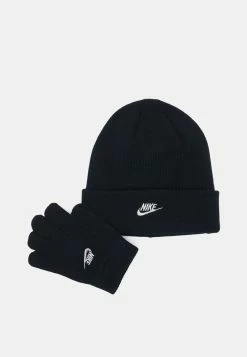Nike Sportswear GIRLS CLUB BEANIE GLOVE UNISEX SET - Gloves - Black