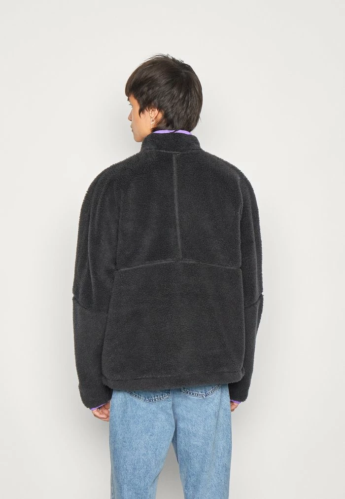 Nike Sportswear CLUB WINTER ANORAK - Fleece Jumper - Black/action Grape/sail - Image 3