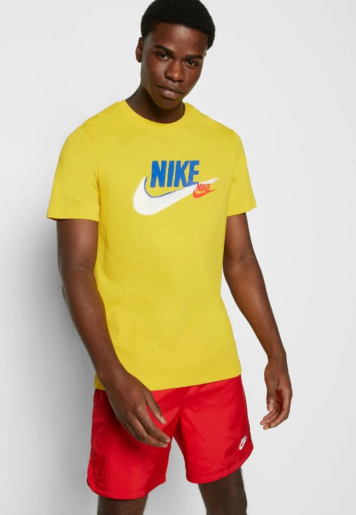 Nike Sportswear BRANDED TEE - Print T-shirt - Vivid Sulfur - Image 5