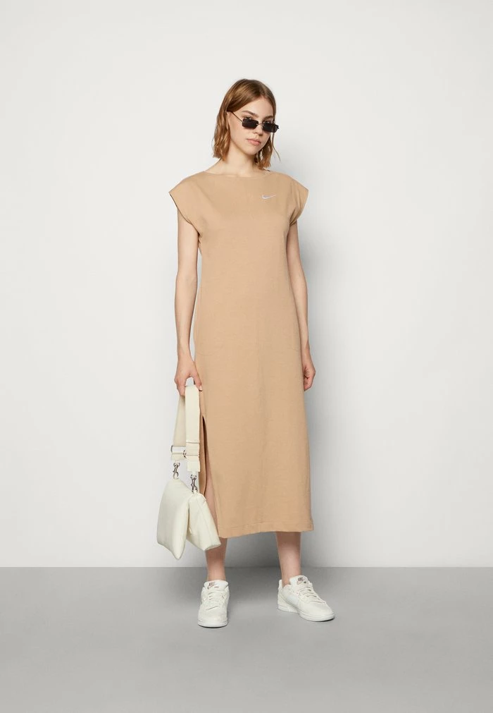 Nike Sportswear DRESS MIDI - Jersey Dress - Hemp/white - Image 2
