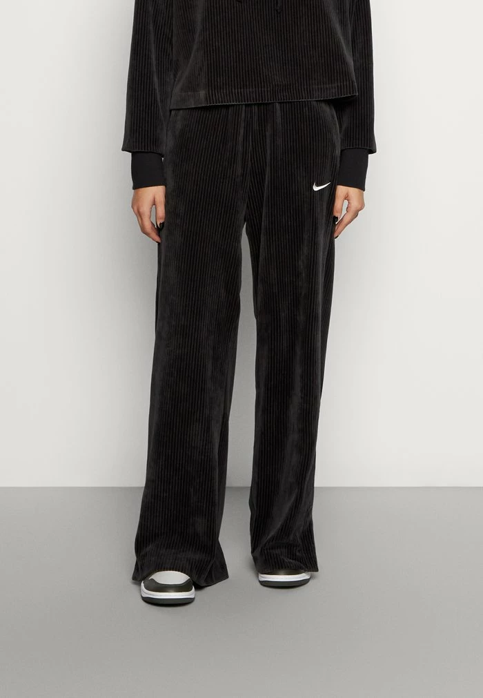 Nike Sportswear PANT WIDE - Tracksuit Bottoms - Black/sail