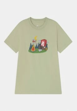 Nike Sportswear TEE BOXY - Print T-shirt - Olive Aura