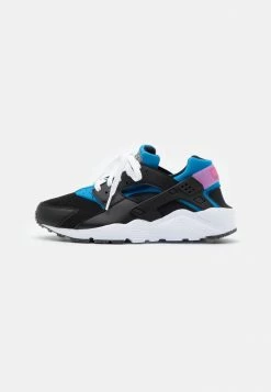 Nike Sportswear HUARACHE RUN UNISEX - Trainers - Black/mint Foam/light Photo Blue/active Pink/white