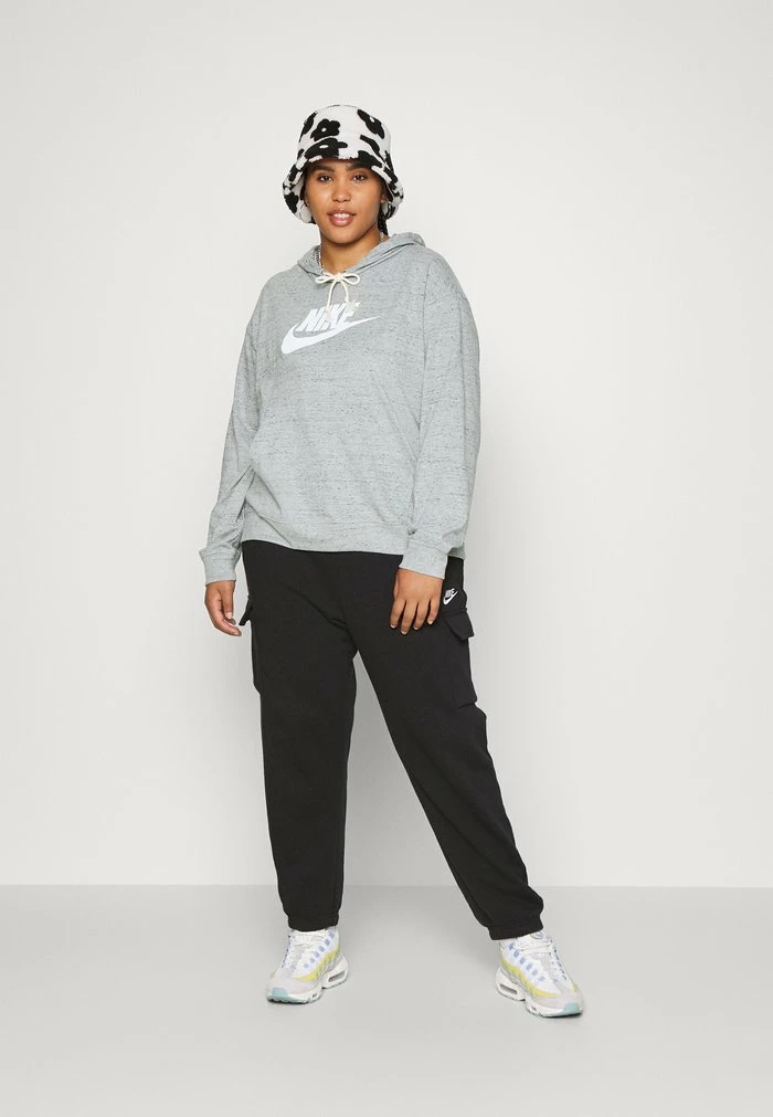 Nike Sportswear GYM EASY - Sweatshirt - Grey Heather/white - Image 2
