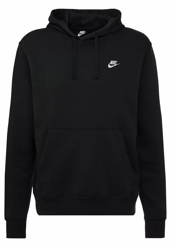 Nike Sportswear CLUB HOODIE - Hoodie - Black/white - Image 4