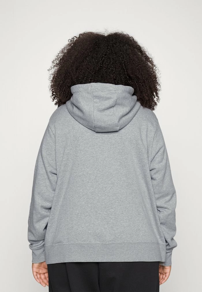 Nike Sportswear CLUB PLUS - Sweatshirt - Grey Heather/white - Image 3