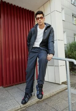 Nike Sportswear LEGACY - Winter Jacket - Smoke Grey/white