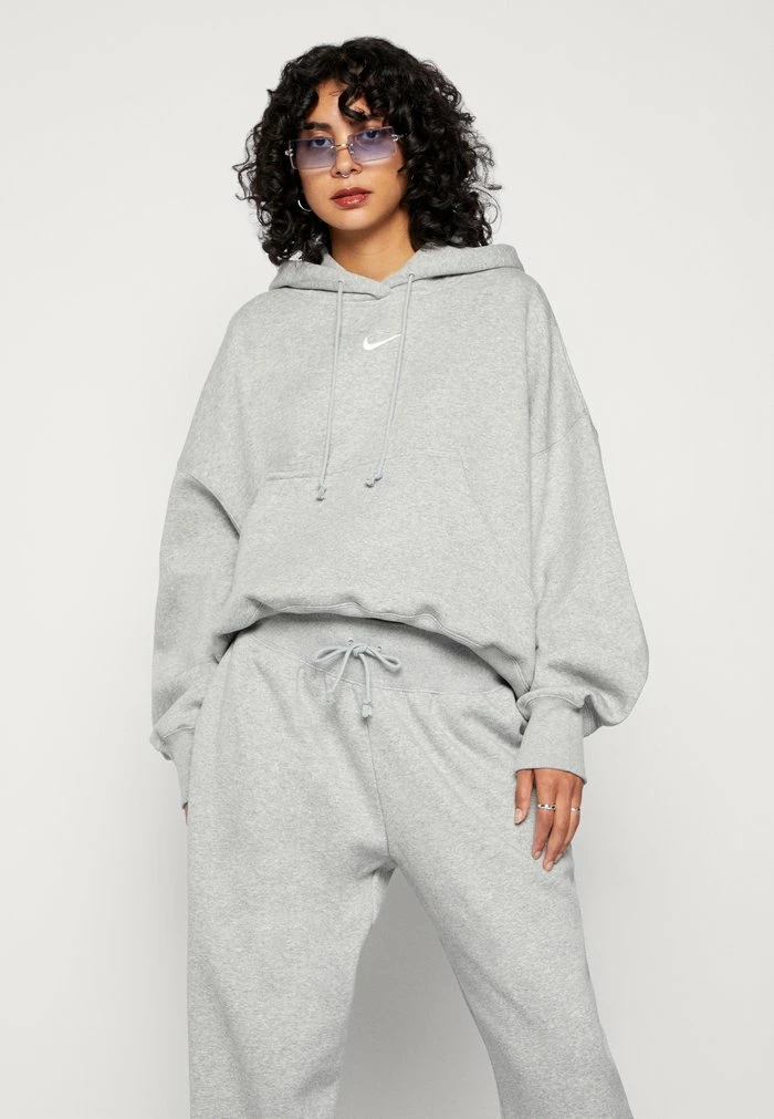 Nike Sportswear HIGH RISE PANT - Tracksuit Bottoms - Grey Heather - Image 4