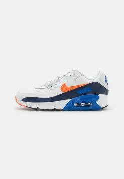 Nike Sportswear AIR MAX 90 GS UNISEX - Trainers - Summit White/safety Orange/midnight Navy/game Royal